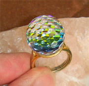 multi-colored sparkle ring