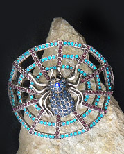 spider in web sparkle bracelet
