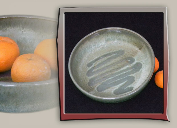 medium serving bowl in brn clay