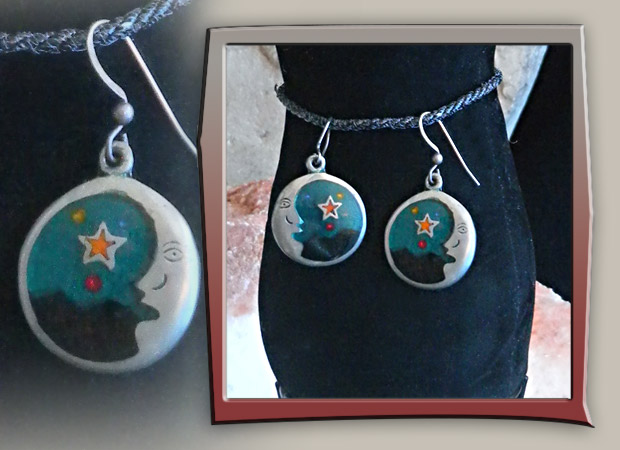 Sterling Silver Crescent Moon earrings