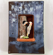 Northern Flicker with Cottonwood Tree