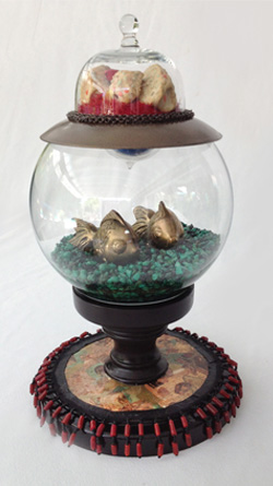 steampunk assemblage art