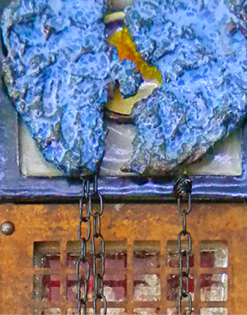 Steampunk assemblage art