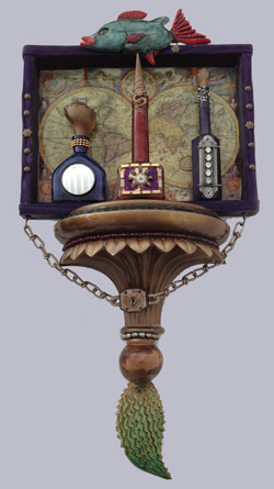 steampunk assemblage art